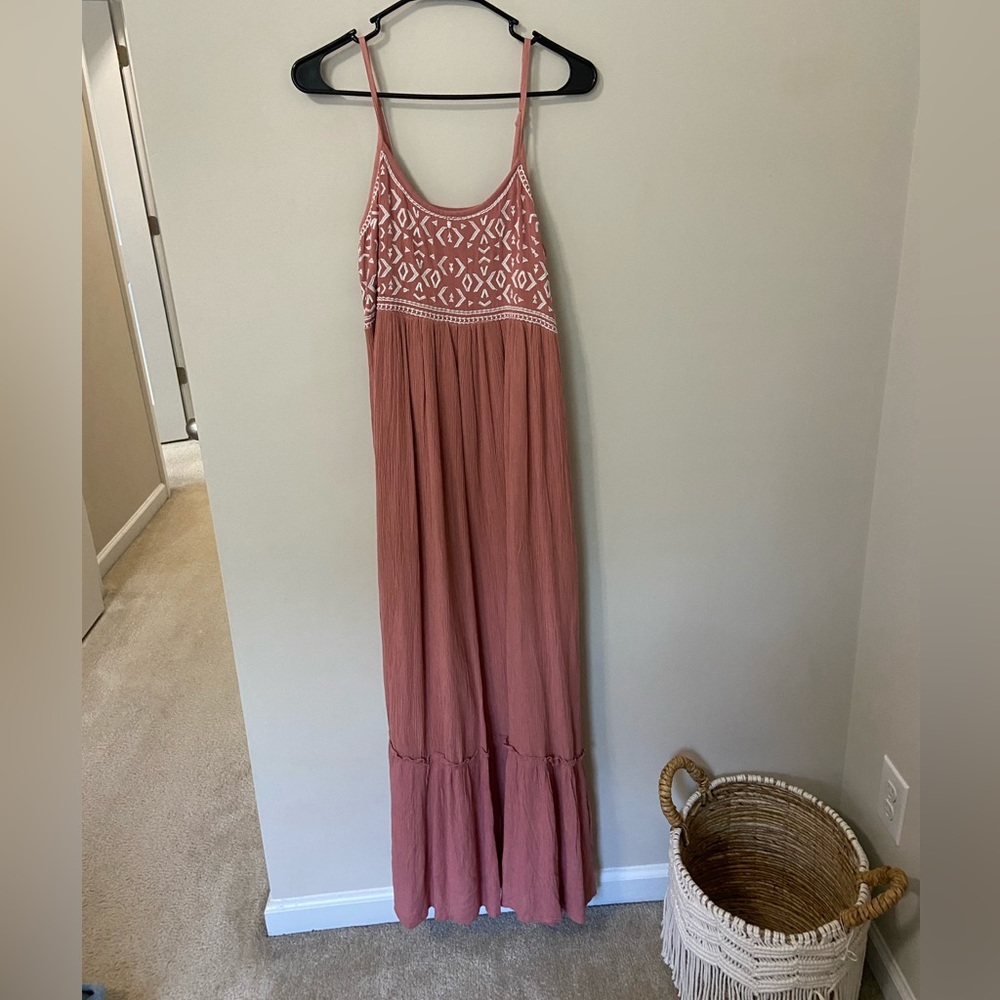 Pink maxi dress
